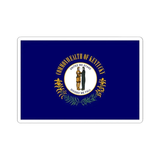 Flag of Kentucky 3-2 (United States) STICKER Vinyl Kiss-Cut Decal 2 Inch White - The Sticker Space