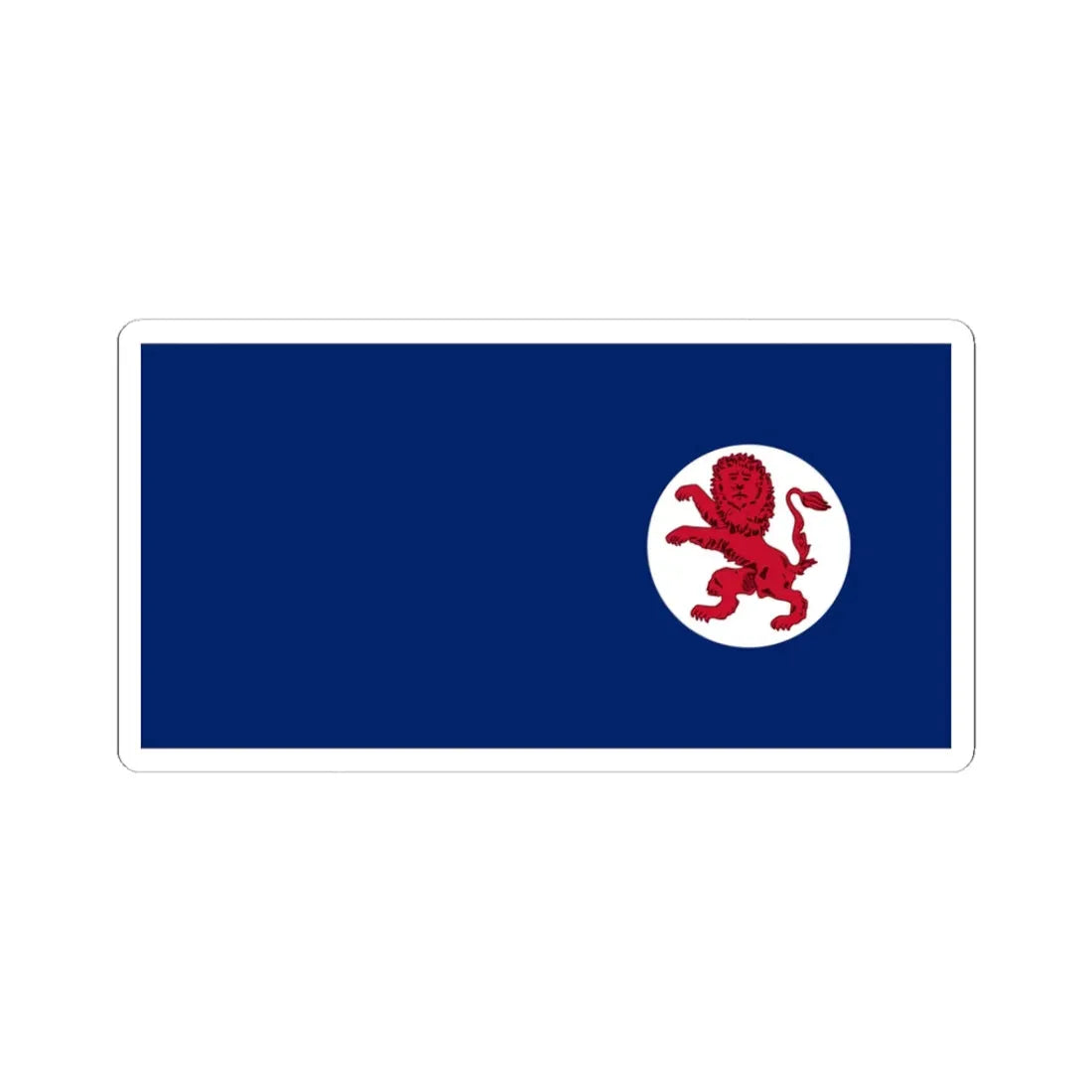 Flag of Kenya 1895-1921 (Kenya) STICKER Vinyl Kiss-Cut Decal 3 Inch White - The Sticker Space