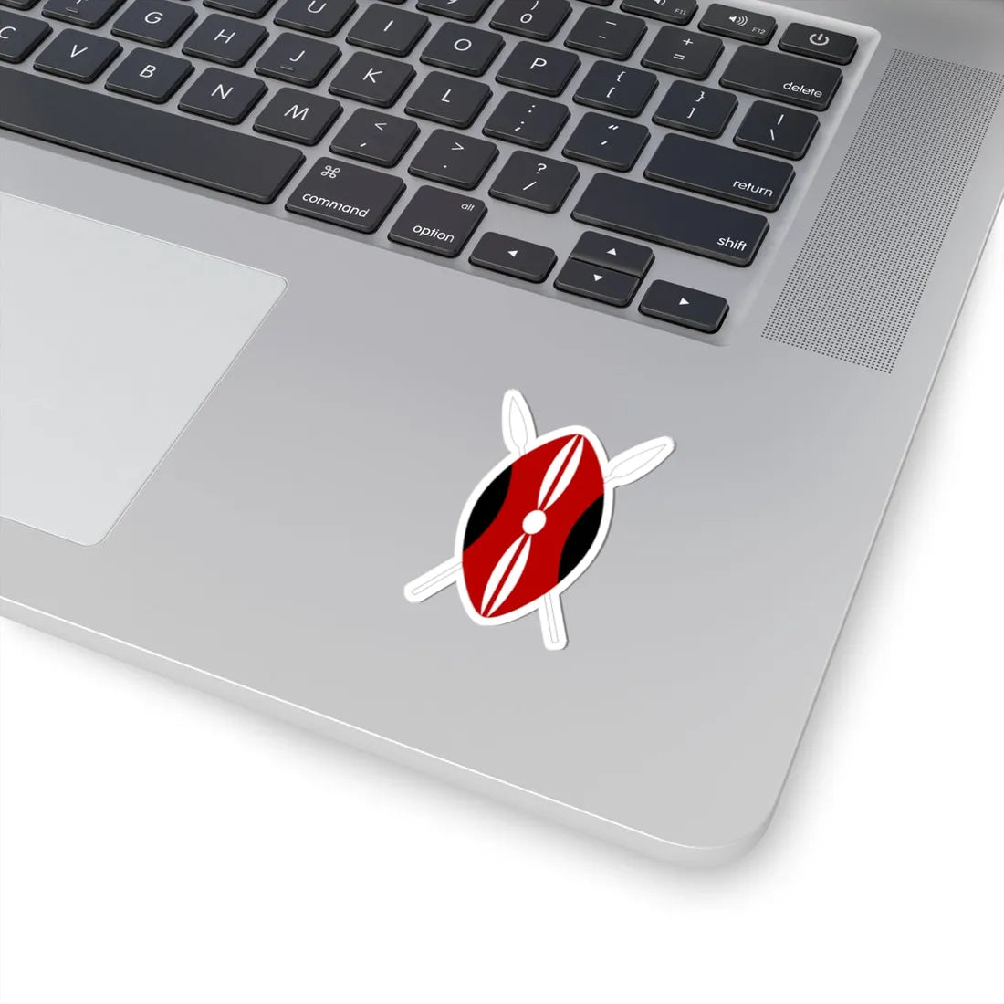 Flag of Kenya shield (Kenya) (Coat of Arms) STICKER Vinyl Kiss-Cut Decal - The Sticker Space