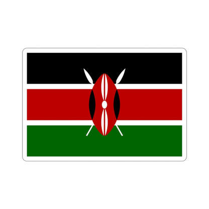 Flag of Kenya STICKER Vinyl Die-Cut Decal-2 Inch-The Sticker Space