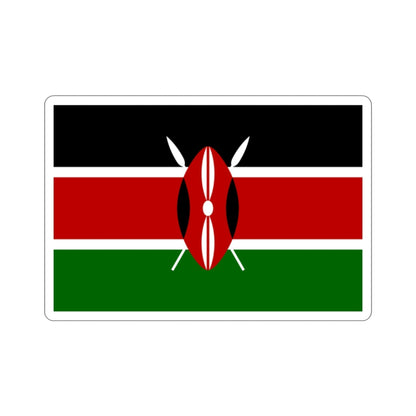 Flag of Kenya STICKER Vinyl Die-Cut Decal-2 Inch-The Sticker Space