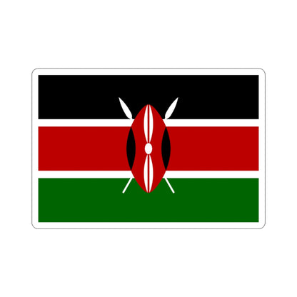 Flag of Kenya STICKER Vinyl Die-Cut Decal-3 Inch-The Sticker Space