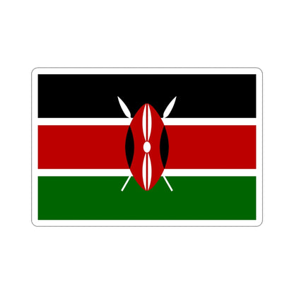 Flag of Kenya STICKER Vinyl Die-Cut Decal-4 Inch-The Sticker Space