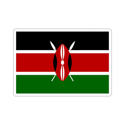 Flag of Kenya STICKER Vinyl Die-Cut Decal-5 Inch-The Sticker Space