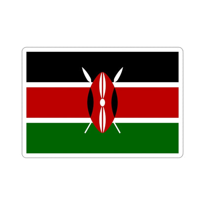 Flag of Kenya STICKER Vinyl Die-Cut Decal-6 Inch-The Sticker Space