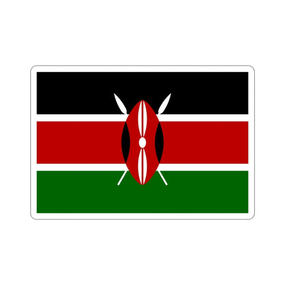 Flag of Kenya STICKER Vinyl Die-Cut Decal-6 Inch-The Sticker Space