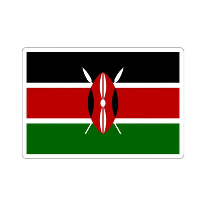 Flag of Kenya STICKER Vinyl Die-Cut Decal - The Sticker Space