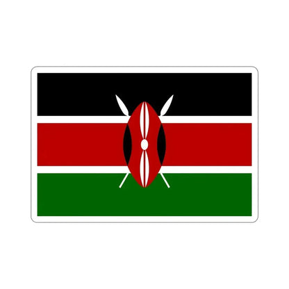 Flag of Kenya STICKER Vinyl Die-Cut Decal - The Sticker Space