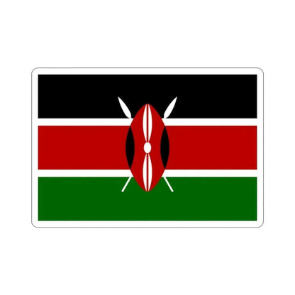 Flag of Kenya STICKER Vinyl Die-Cut Decal - The Sticker Space