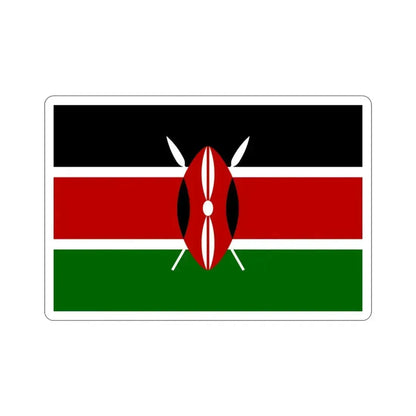 Flag of Kenya STICKER Vinyl Die-Cut Decal - The Sticker Space