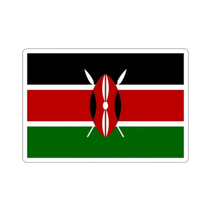 Flag of Kenya STICKER Vinyl Die-Cut Decal - The Sticker Space