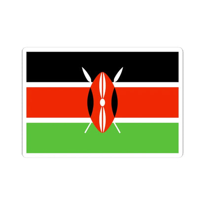 Flag of Kenya WFB 2000 (Kenya) STICKER Vinyl Kiss-Cut Decal 4 Inch White - The Sticker Space
