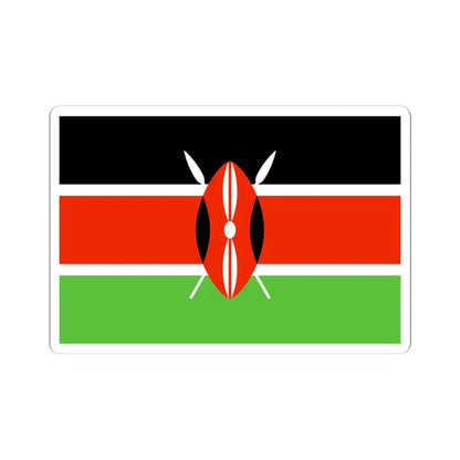 Flag of Kenya WFB 2000 (Kenya) STICKER Vinyl Kiss-Cut Decal 6 Inch White - The Sticker Space