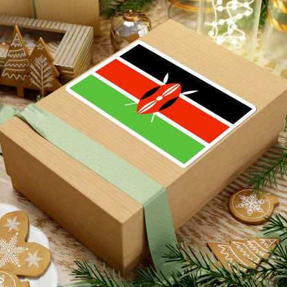 Flag of Kenya WFB 2000 (Kenya) STICKER Vinyl Kiss-Cut Decal - The Sticker Space