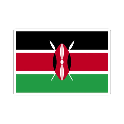 Flag of Kenya WFB 2004 (Kenya) STICKER Vinyl Kiss-Cut Decal 2 Inch White - The Sticker Space