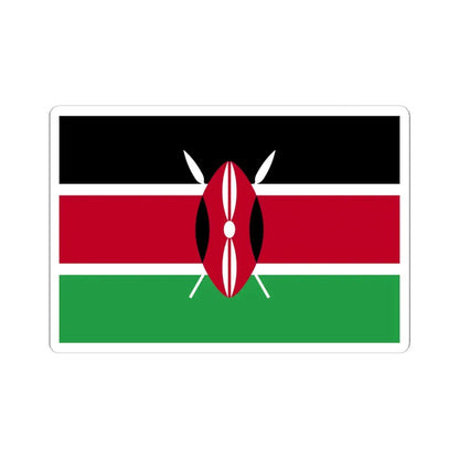 Flag of Kenya WFB 2004 (Kenya) STICKER Vinyl Kiss-Cut Decal 6 Inch White - The Sticker Space