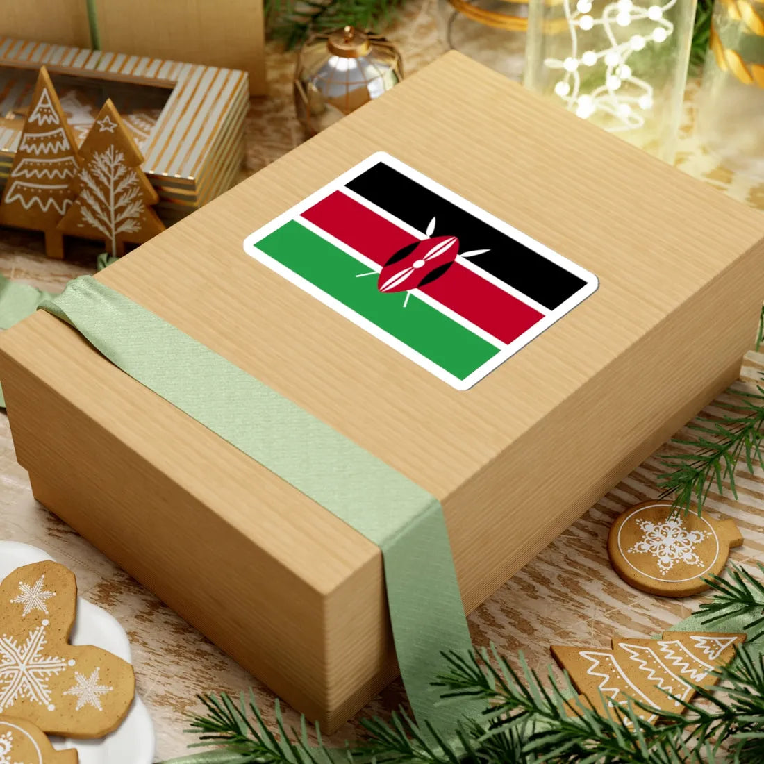Flag of Kenya WFB 2004 (Kenya) STICKER Vinyl Kiss-Cut Decal - The Sticker Space