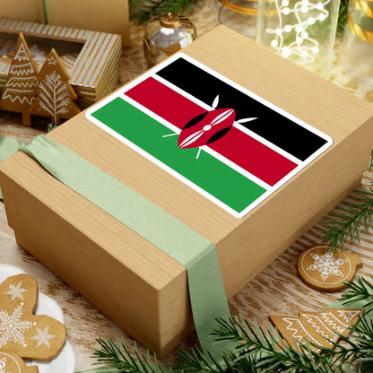 Flag of Kenya WFB 2004 (Kenya) STICKER Vinyl Kiss-Cut Decal - The Sticker Space