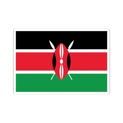Flag of Kenya WFB 2009 (Kenya) STICKER Vinyl Kiss-Cut Decal 6 Inch White - The Sticker Space