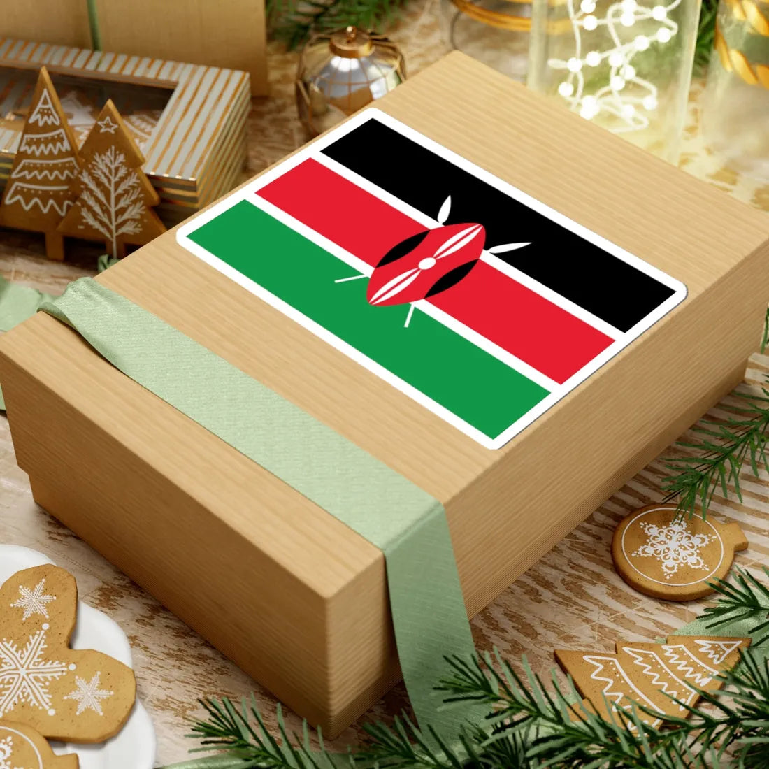 Flag of Kenya WFB 2009 (Kenya) STICKER Vinyl Kiss-Cut Decal - The Sticker Space