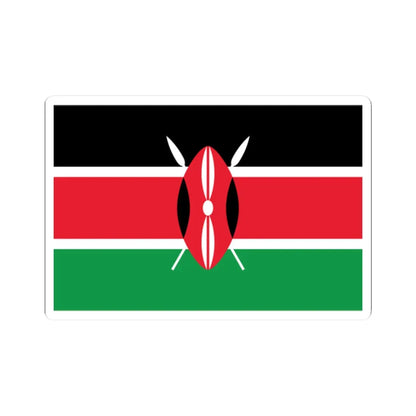 Flag of Kenya WFB (Kenya) STICKER Vinyl Kiss-Cut Decal 2 Inch White - The Sticker Space