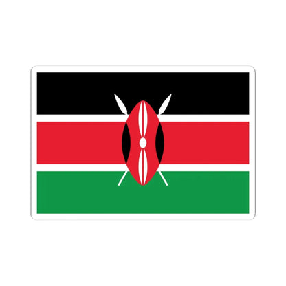 Flag of Kenya WFB (Kenya) STICKER Vinyl Kiss-Cut Decal 4 Inch White - The Sticker Space