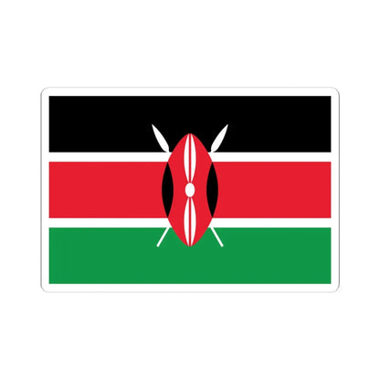 Flag of Kenya WFB (Kenya) STICKER Vinyl Kiss-Cut Decal 6 Inch White - The Sticker Space