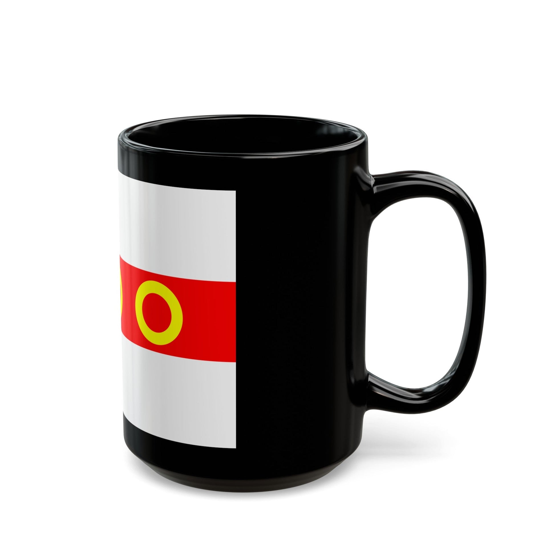 Flag of Kercem Malta - Black Coffee Mug-The Sticker Space