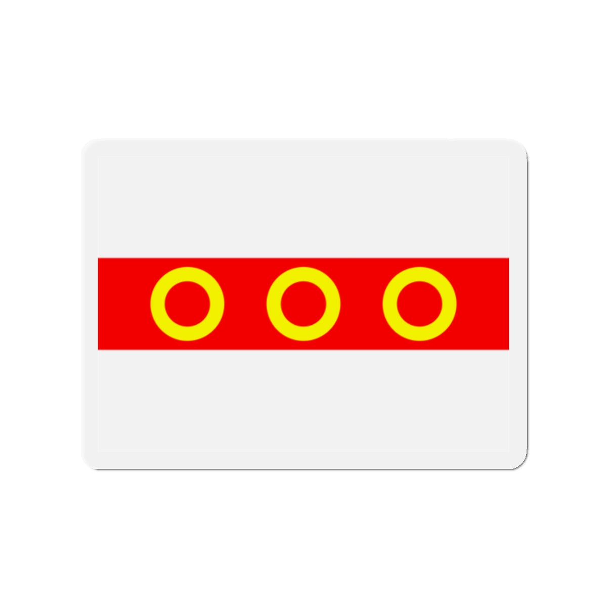 Flag of Kercem Malta - Die-Cut Magnet-2" x 2"-The Sticker Space