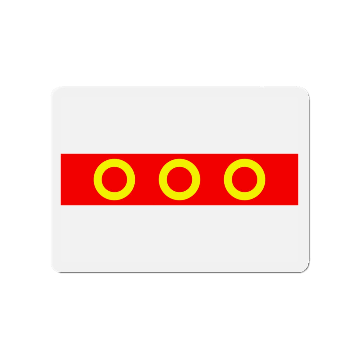 Flag of Kercem Malta - Die-Cut Magnet-3" x 3"-The Sticker Space