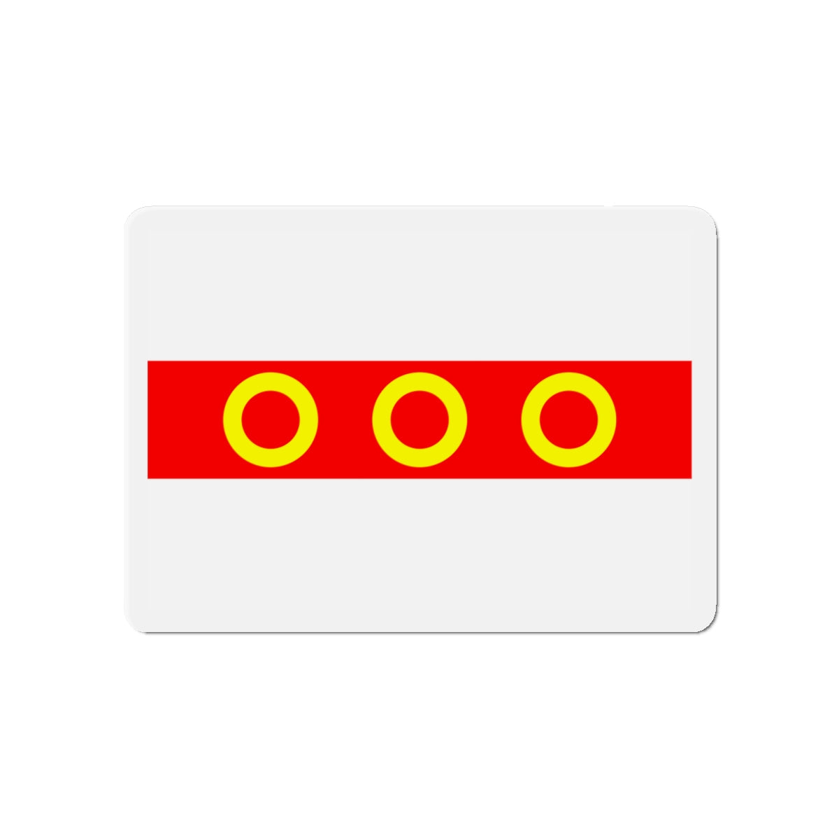 Flag of Kercem Malta - Die-Cut Magnet-4" x 4"-The Sticker Space