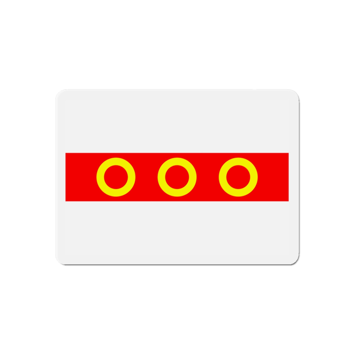 Flag of Kercem Malta - Die-Cut Magnet-6 × 6"-The Sticker Space