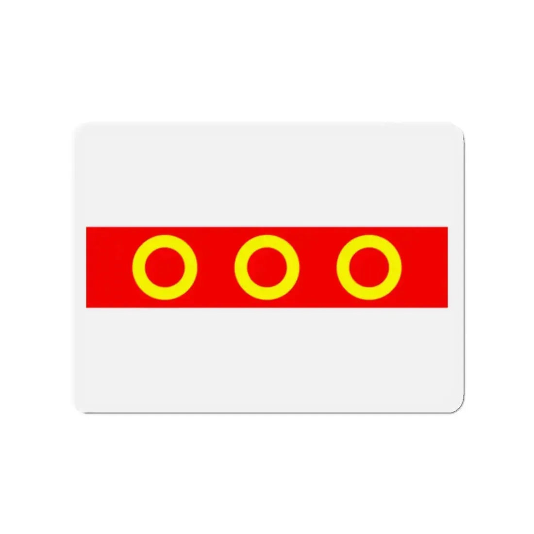 Flag of Kercem Malta - Refrigerator Magnet 2 Inch - The Sticker Space