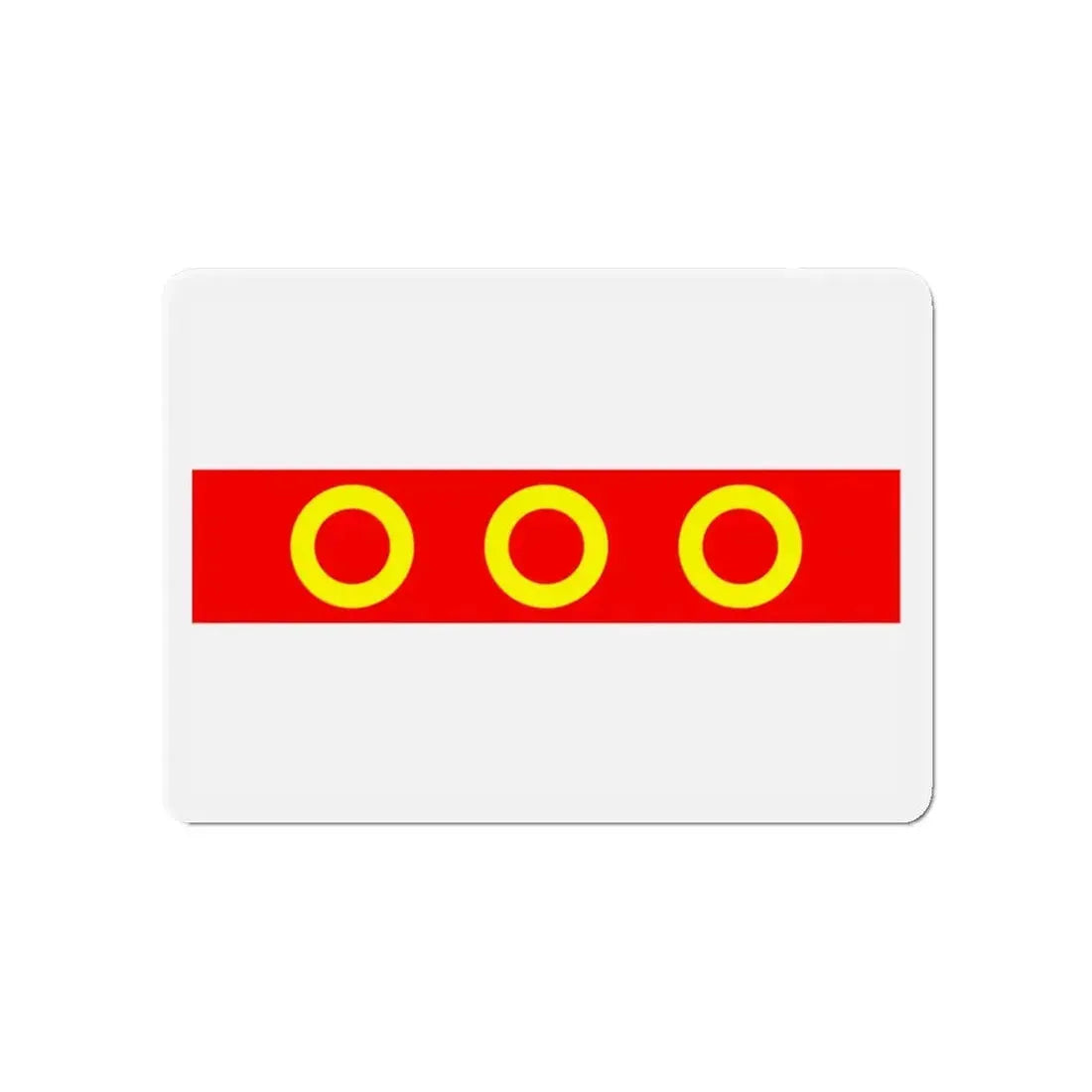 Flag of Kercem Malta - Refrigerator Magnet 4 Inch - The Sticker Space