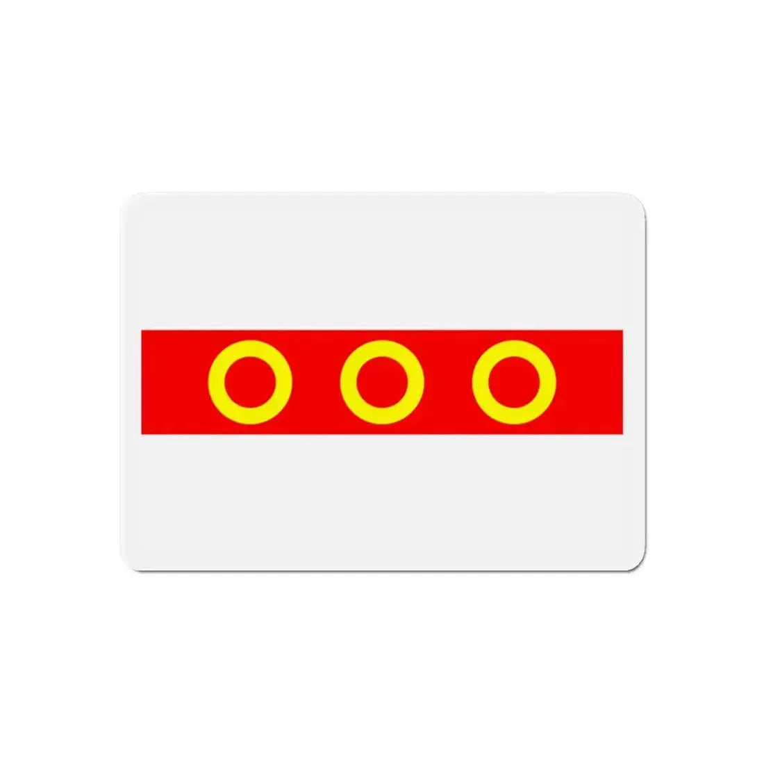 Flag of Kercem Malta - Refrigerator Magnet 6 Inch - The Sticker Space