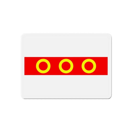 Flag of Kercem Malta - Refrigerator Magnet 6 Inch - The Sticker Space