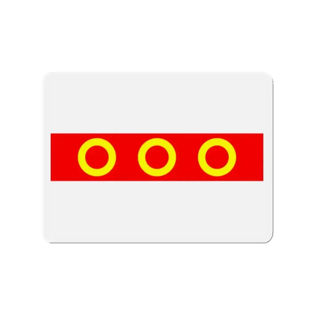 Flag of Kercem Malta - Refrigerator Magnet - The Sticker Space