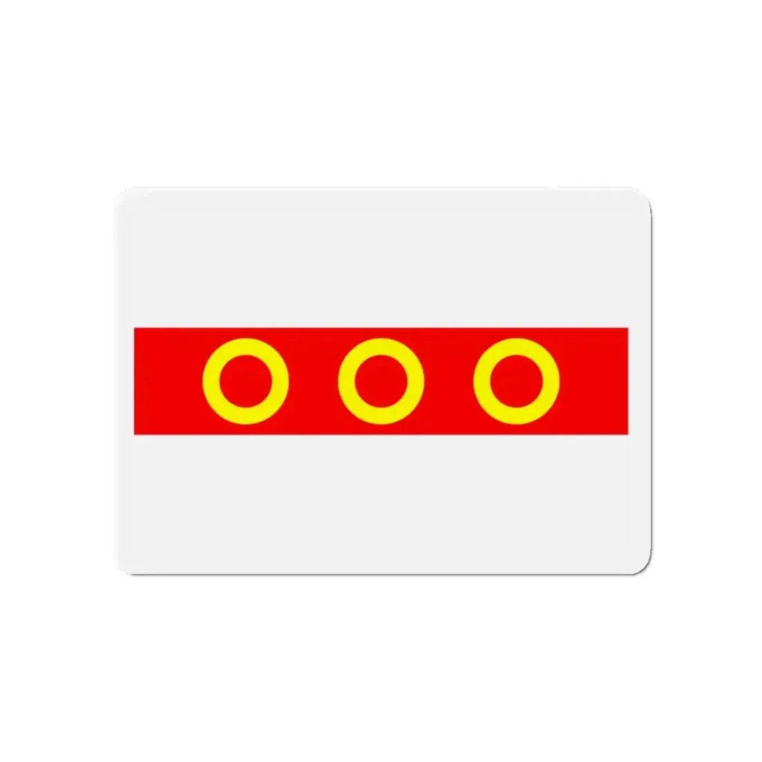 Flag of Kercem Malta - Refrigerator Magnet - The Sticker Space