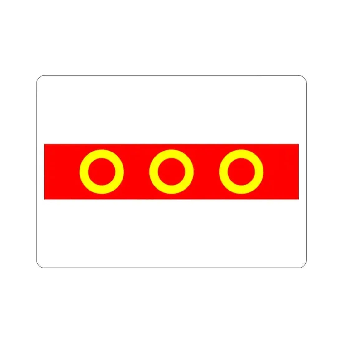 Flag of Kercem Malta STICKER Vinyl Die-Cut Decal 2 Inch - The Sticker Space