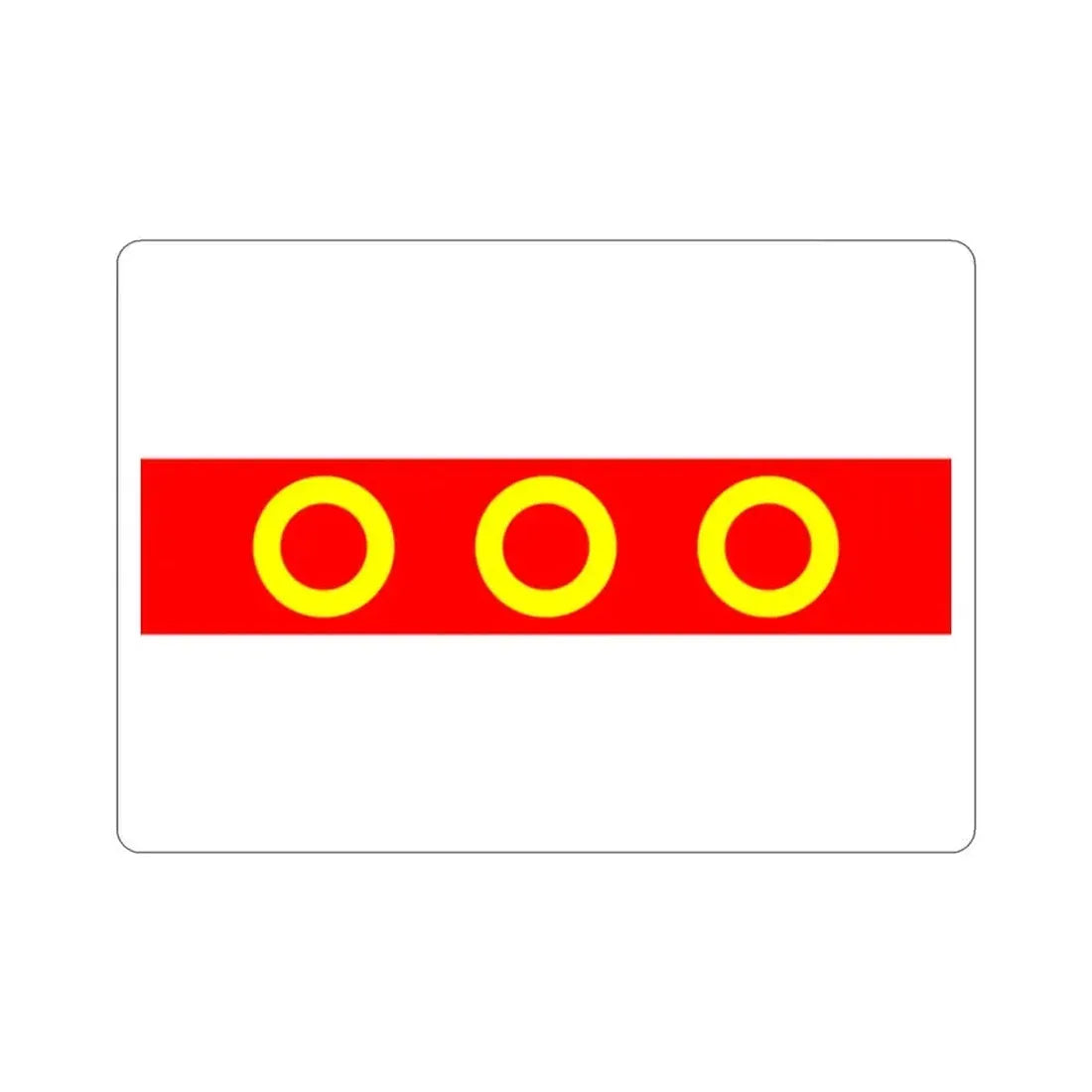 Flag of Kercem Malta STICKER Vinyl Die-Cut Decal 2 Inch - The Sticker Space