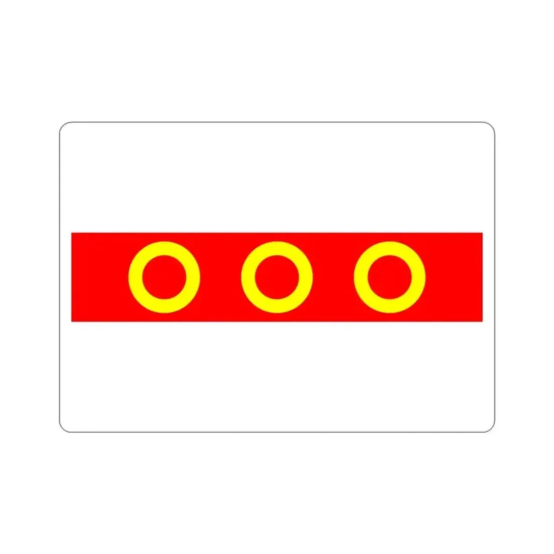 Flag of Kercem Malta STICKER Vinyl Die-Cut Decal 3 Inch - The Sticker Space