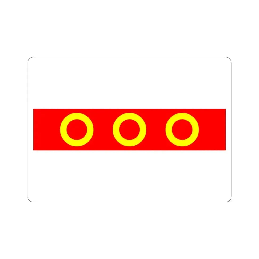 Flag of Kercem Malta STICKER Vinyl Die-Cut Decal 3 Inch - The Sticker Space