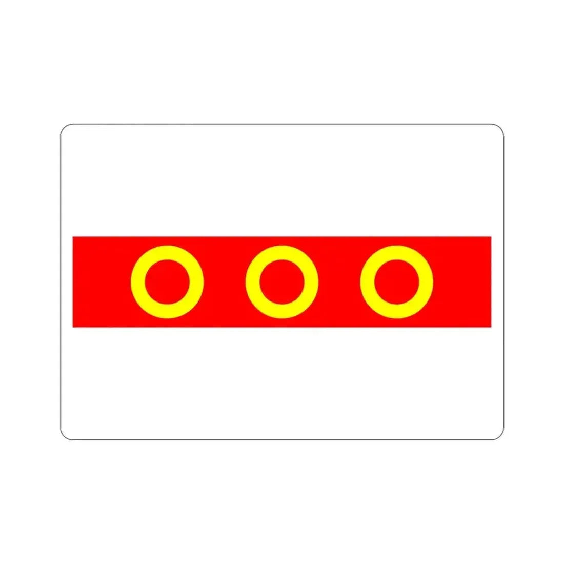 Flag of Kercem Malta STICKER Vinyl Die-Cut Decal 4 Inch - The Sticker Space