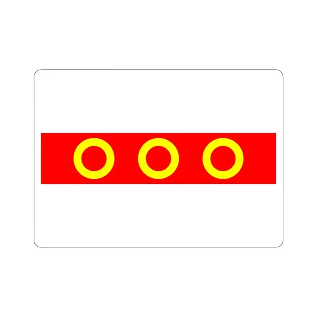 Flag of Kercem Malta STICKER Vinyl Die-Cut Decal 4 Inch - The Sticker Space