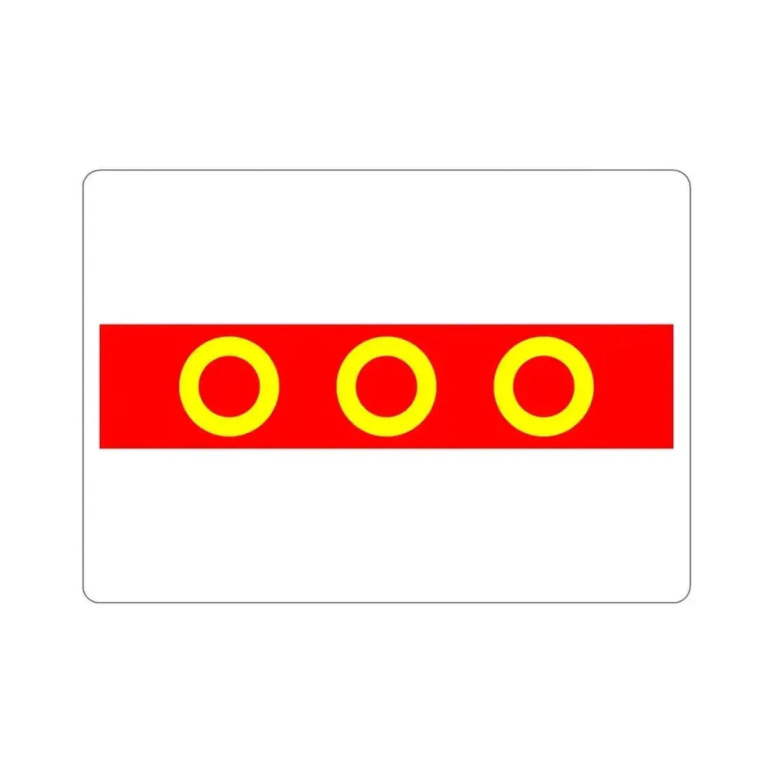 Flag of Kercem Malta STICKER Vinyl Die-Cut Decal 5 Inch - The Sticker Space