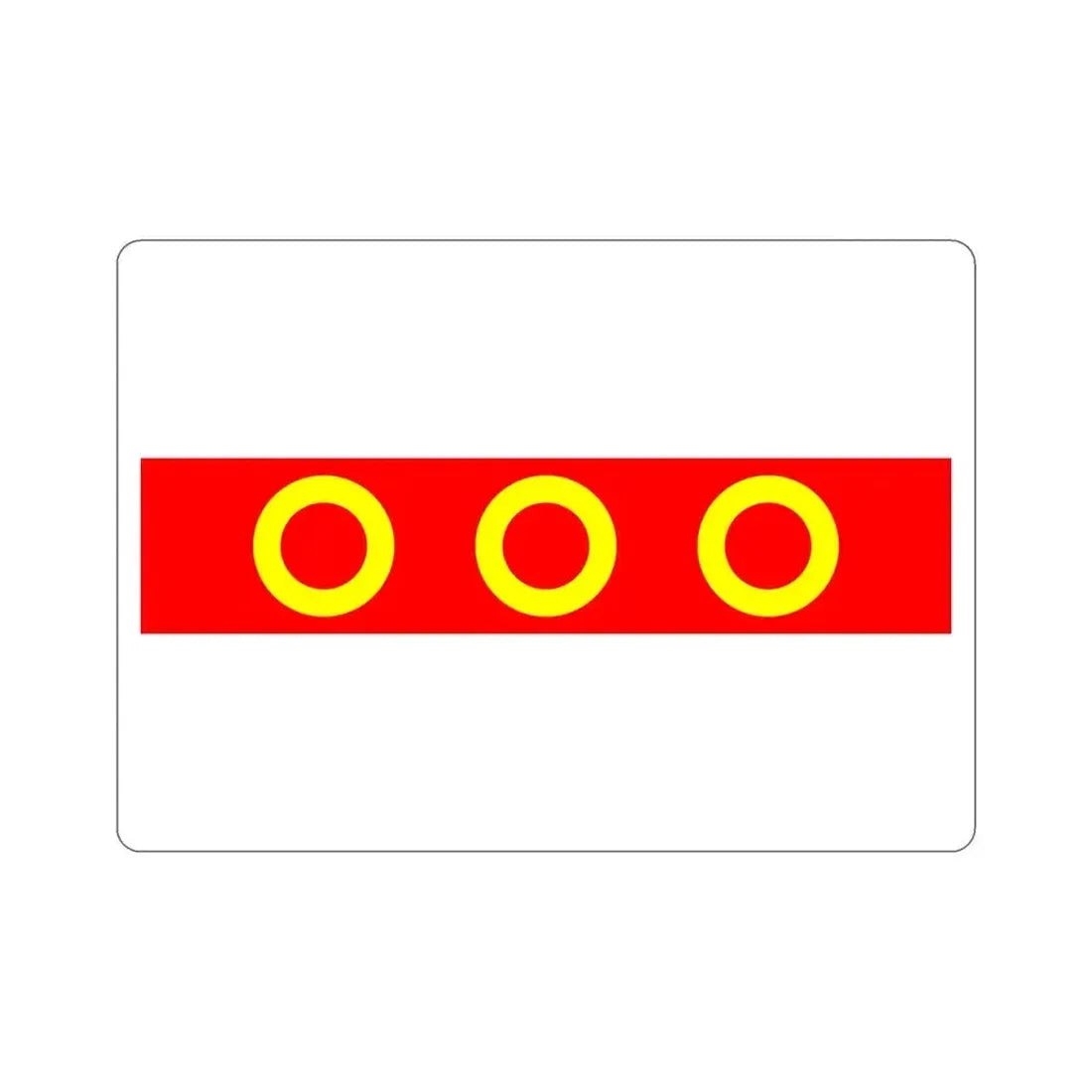 Flag of Kercem Malta STICKER Vinyl Die-Cut Decal 5 Inch - The Sticker Space