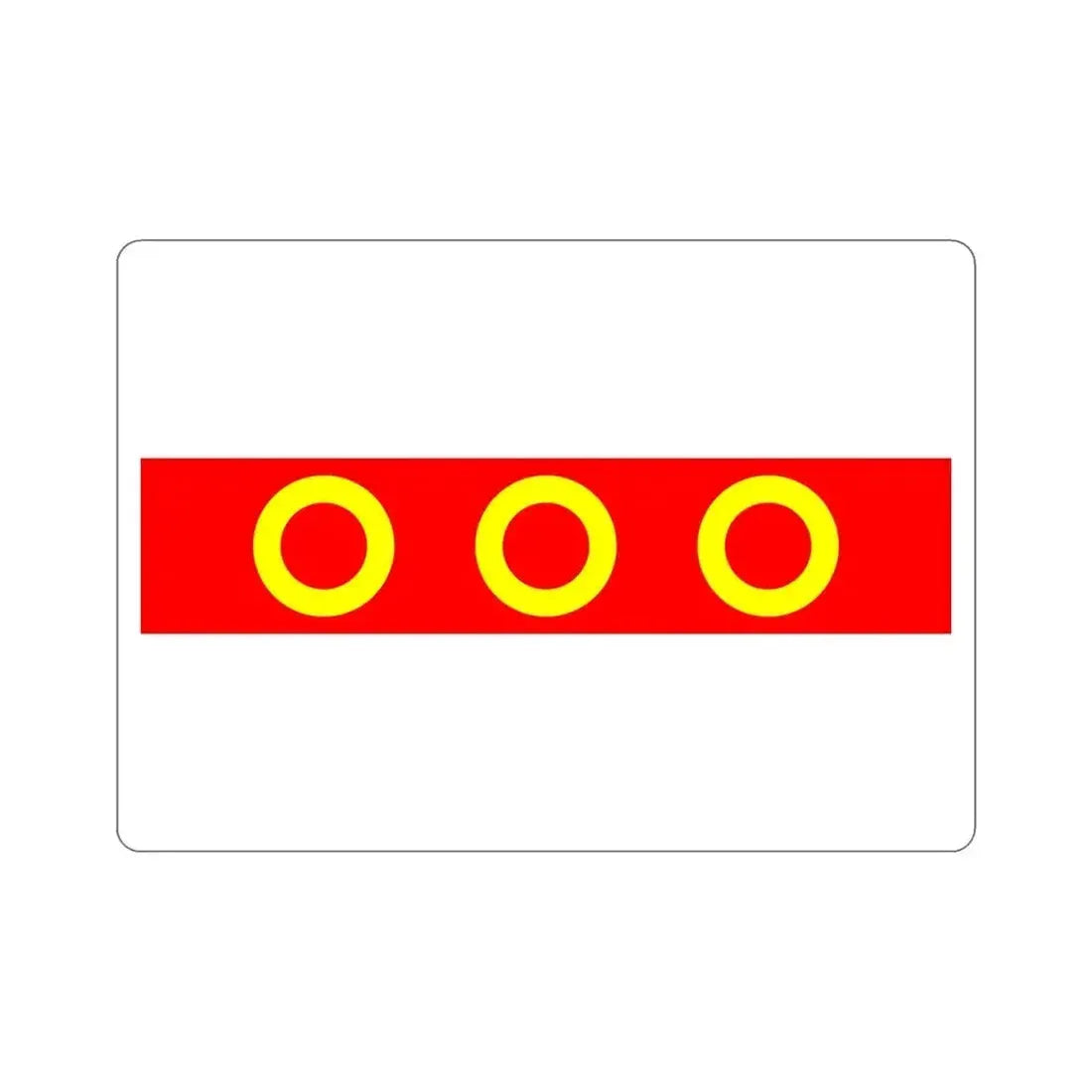 Flag of Kercem Malta STICKER Vinyl Die-Cut Decal 6 Inch - The Sticker Space