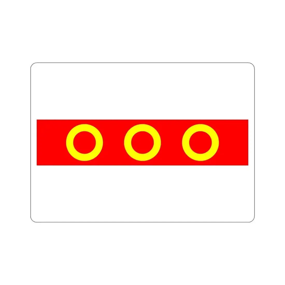 Flag of Kercem Malta STICKER Vinyl Die-Cut Decal 6 Inch - The Sticker Space