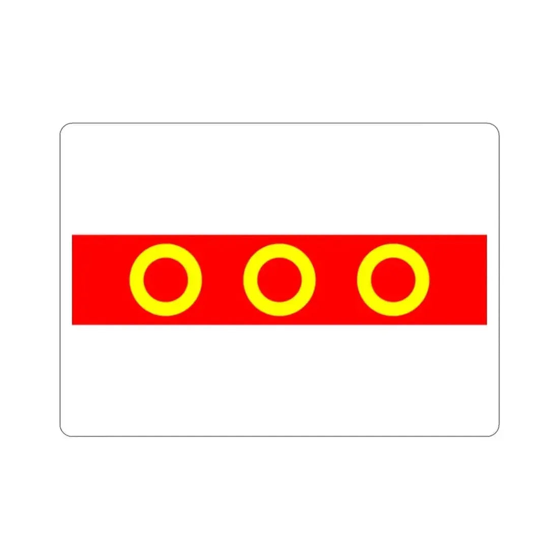 Flag of Kercem Malta STICKER Vinyl Die-Cut Decal - The Sticker Space