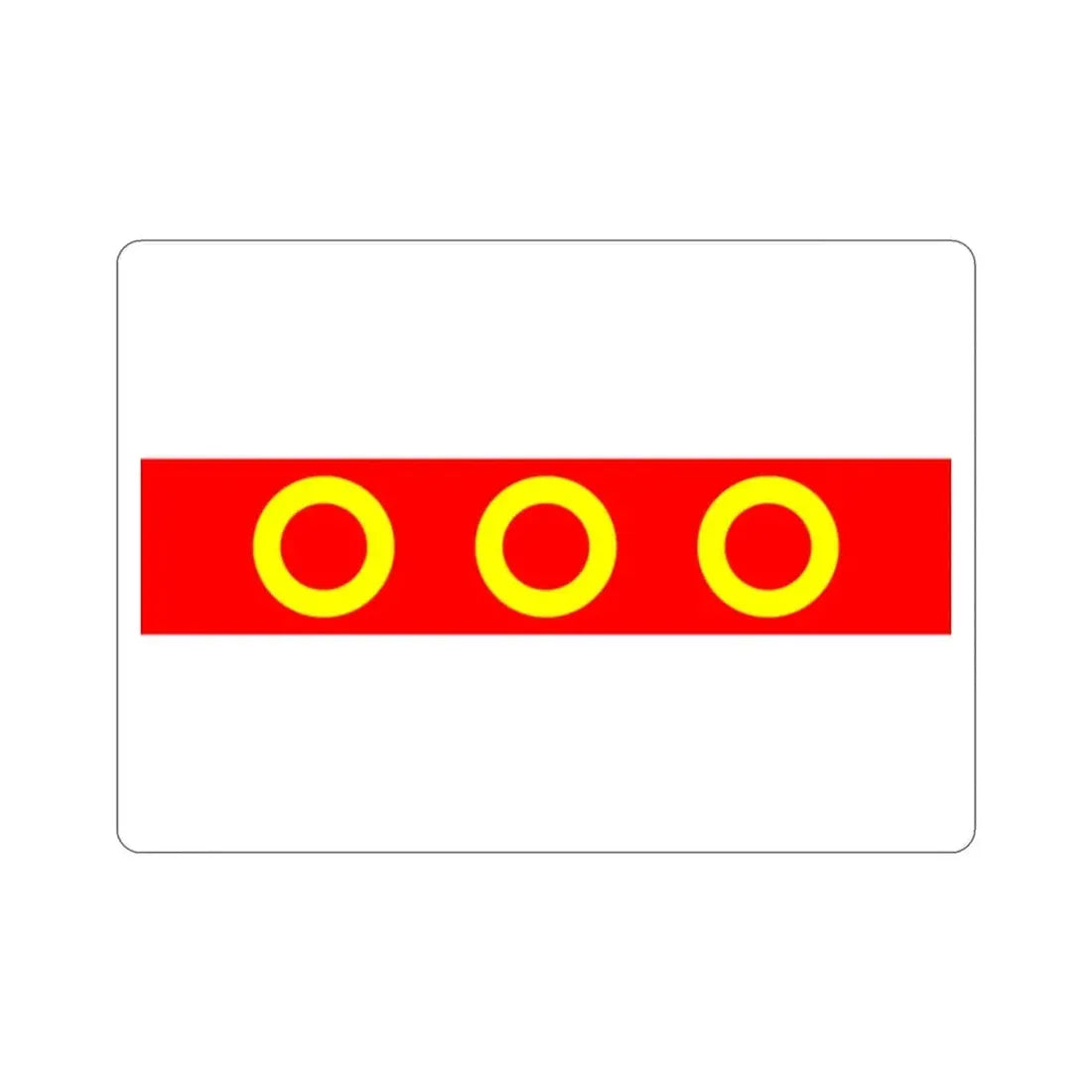 Flag of Kercem Malta STICKER Vinyl Die-Cut Decal - The Sticker Space